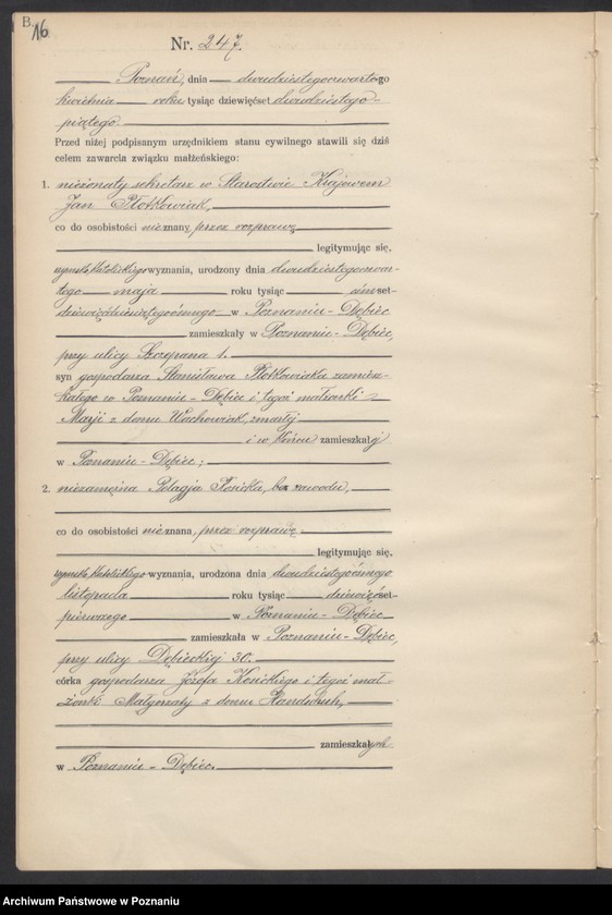 image.from.unit.number "Księga miejscowa małżeństw tom II [Rejestr główny małżeństw]"