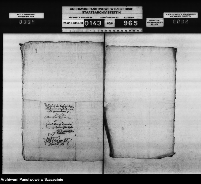 Obraz 13 z jednostki "Die Brüder Karsten und Andreas v. Münchow zu Marsin und Karzenburg / die Erben des Lorenz v. Somnitz zu Bewersdorf: Darlehnsschuld."