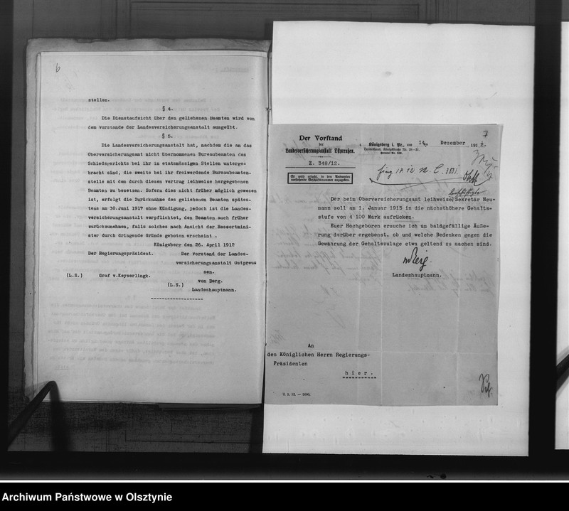 image.from.unit.number "Sekretär Neumann [Otto] bei der Landesversicherungsanstalt"