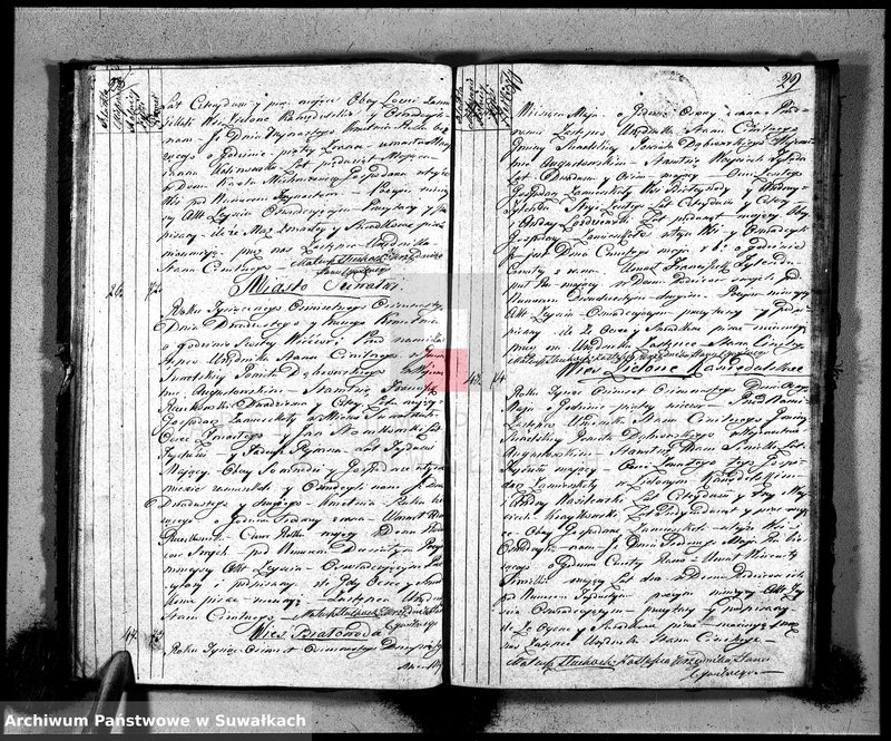 image.from.unit.number "Księga urzędnika stanu cywilnego gmniny suwalskiey zawierająca w sobie akta zejścia od dnia 1-go stycznia 1818 r-u do dnia tegoż 1819"
