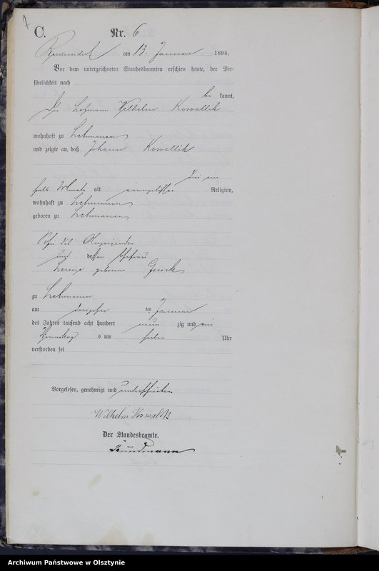 image.from.unit.number "Sterbe-Haupt-Register Nr 1 - 190"