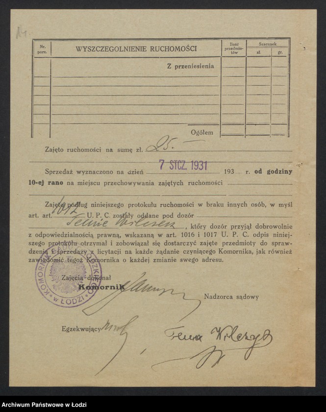 Obraz 16 z jednostki "Tema Wilczek – sprzedaż pończoch"