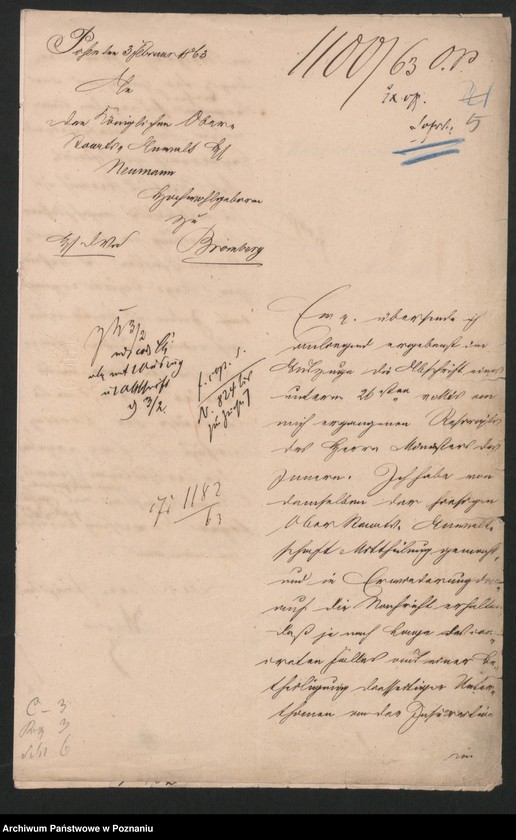 Obraz 10 z jednostki "Der Uebertritt polnischer und diesseitiger Untertanen auf preussisches und jenseitiges Gebiet während der polnischen Insurrektion und die dagegen getroffenen Massnahmen."