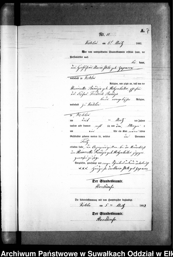 image.from.unit.number "Geburts-Neben-Register des Preussischen Standes-Amtes Kehlen Kreis Angerburg"