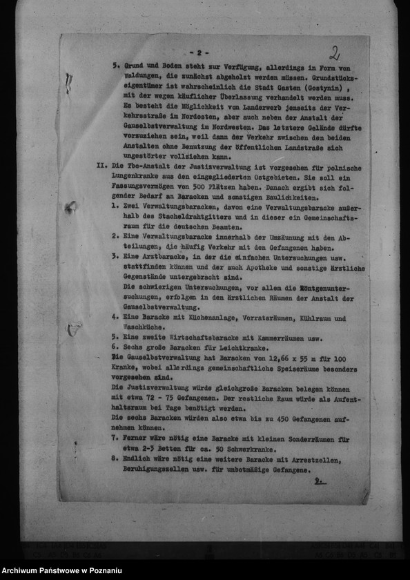 Obraz 5 z jednostki "Zakład dla chorych na gruźlicę w Gostyninie - plany założenia"