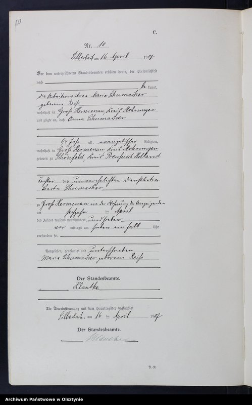 image.from.unit.number "Sterbe-Neben-Register Nr 1 - 33"