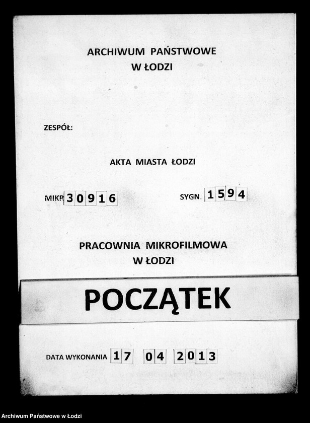 Obraz 1 z jednostki "Akta tyczące się ewangelików"