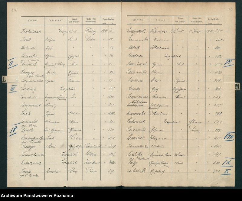 Obraz 18 z jednostki "Spis alfabetyczny zgonów za 1910"