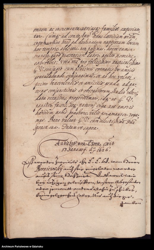 image.from.unit.number "Liber Missivarum Anni 1626 [na luźnych kartach regesty listów z okresu 8.I - 27.V]"