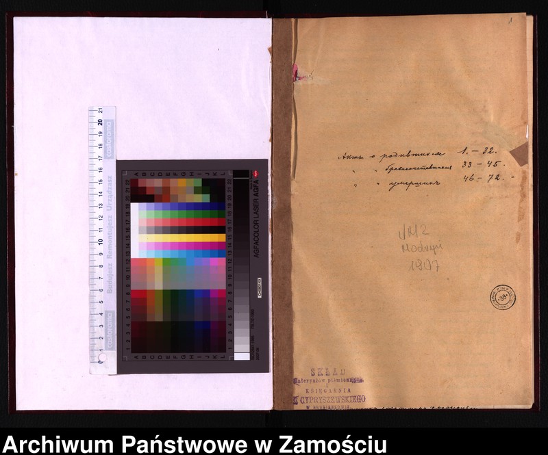 Obraz z jednostki "Akta urodzeń, małżeństw, zgonów"