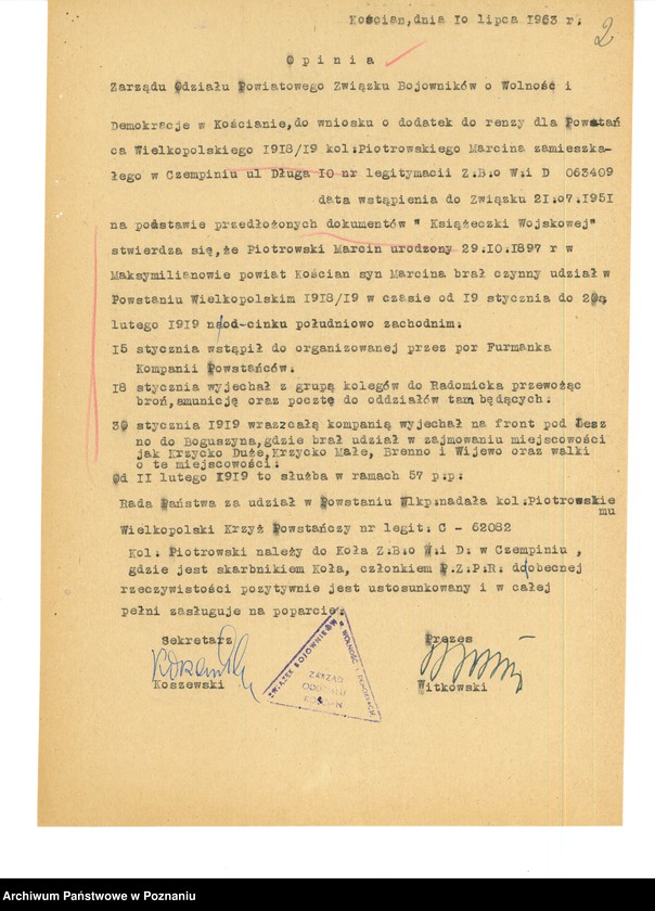 Obraz 17 z jednostki "Życiorysy powstańców wielkopolskich: P - tom V /Piotrowski Marcin - Polarek Paweł/."