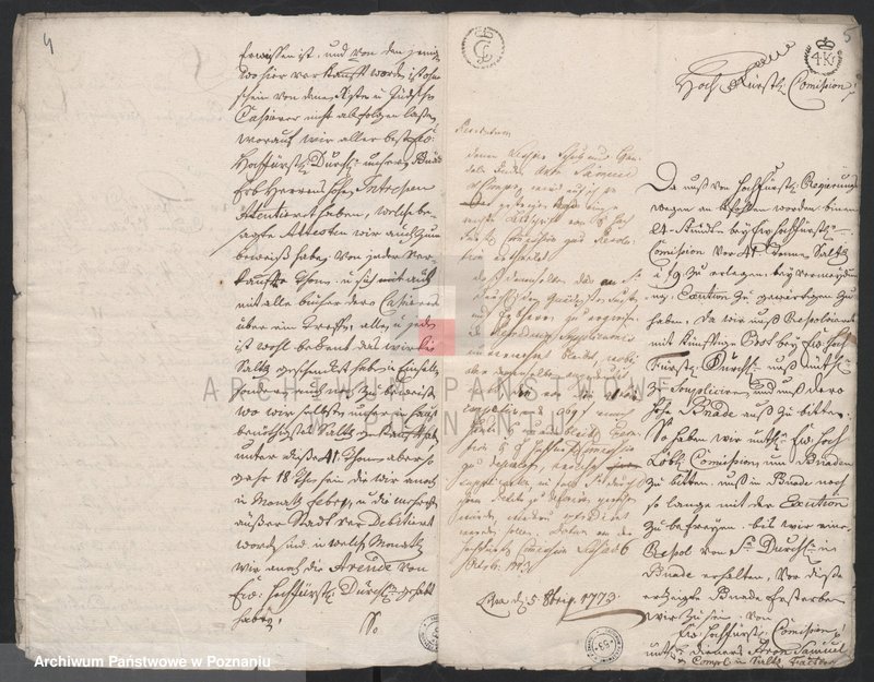 Obraz 4 z jednostki "Handel solą uprawiany przez Żydów Arona i Spółkę i Falk - Mayer - Marcus. Uiszczenie opłat z tego tytułu; język niemiecki"