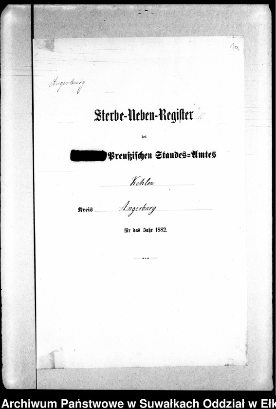 image.from.unit.number "Sterbe-Neben-Register des Preussischen Standes-Amtes Kehlen Kreis Angerburg"