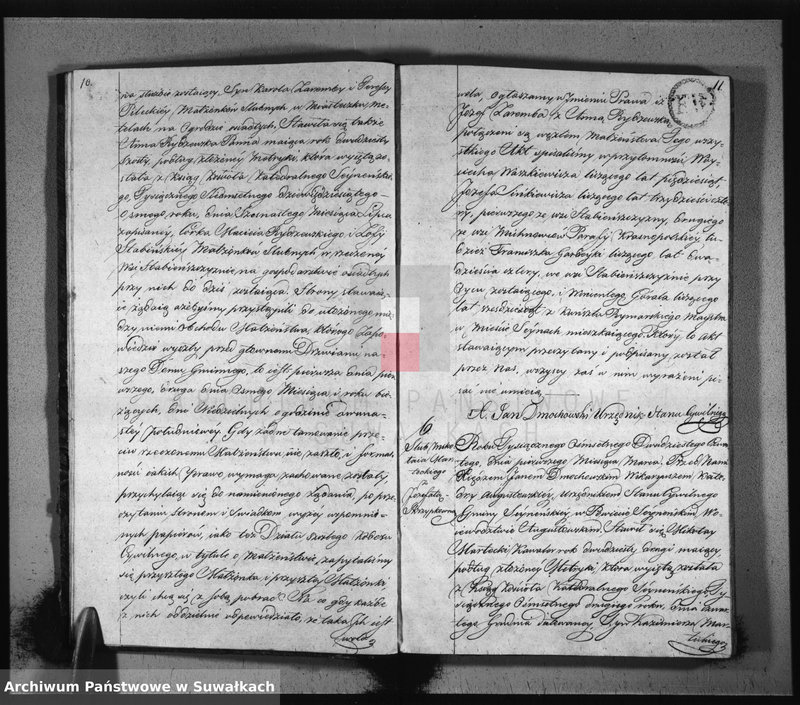 image.from.unit.number "Akta zaślubionych gminy seyneńskiey w roku 1824."