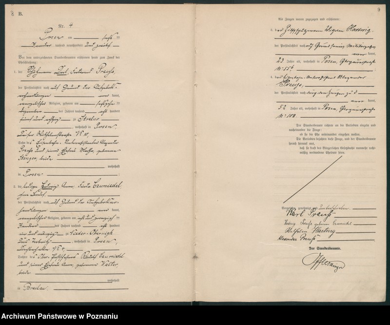 Obraz 6 z jednostki "Księga miejscowa małżeństw tom I [Rejestr główny małżeństw]"