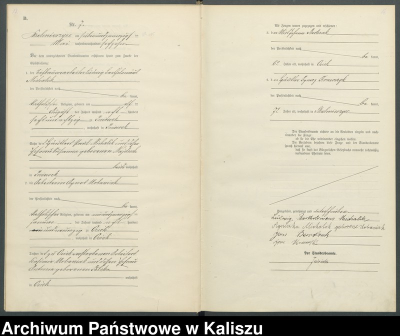 Obraz 11 z jednostki "[Księga małżeństw]"