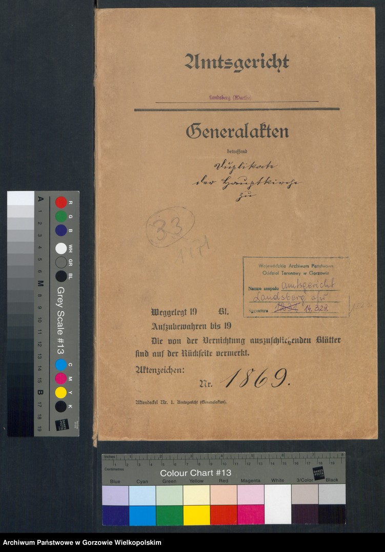 image.from.unit.number "Duplikate der Hauptkirche zu Landsberg an der Warthe (zawiera także księgę zgonów Konko5rdien, reformirte und Militair Kirchen Gemeinde z 1869 r.)"