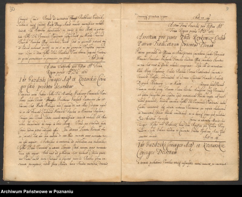 Obraz 18 z jednostki "Protocolon actorum officii consularis Posnaniensis."