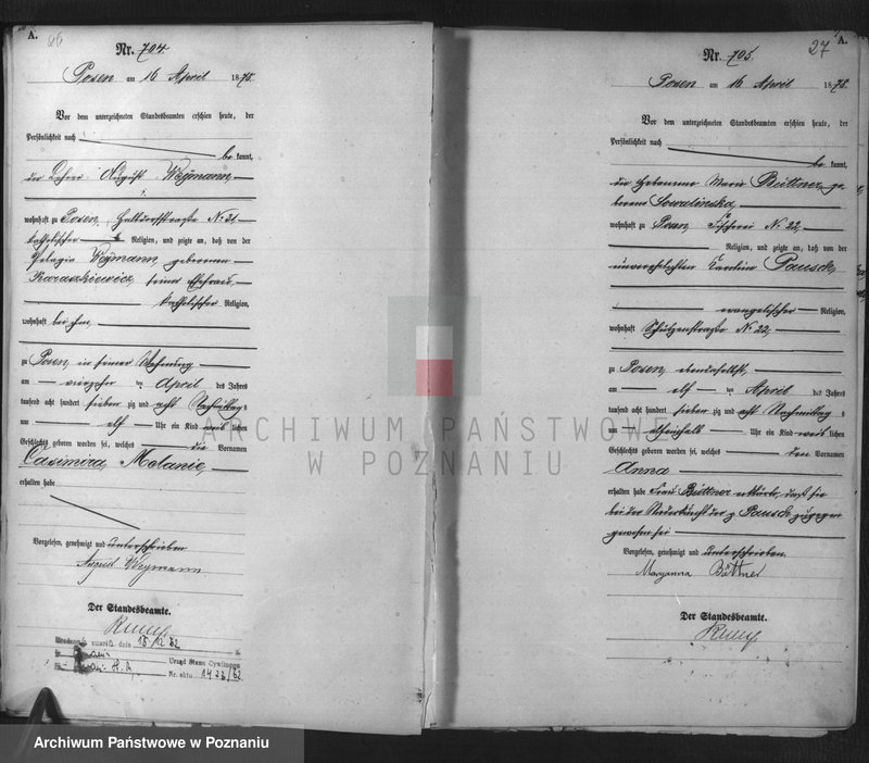 Obraz 15 z jednostki "Księga urodzeń t. II"