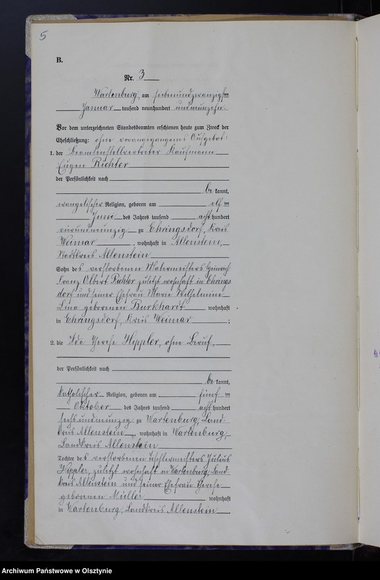 image.from.unit.number "Heirats-Haupt-Register Nr 1 - 100"