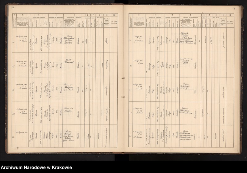 image.from.unit.number "Księga obejmująca wpisy wypadków śmierci Izraelitów w okręgu metrykalnym Krakowskim na rok 1903"