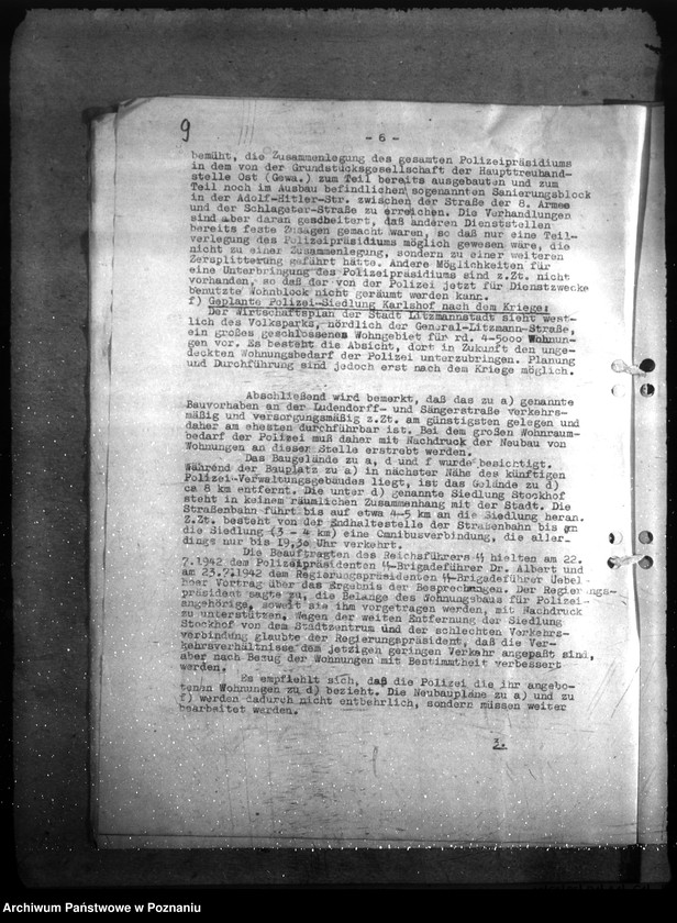 Obraz 13 z jednostki "Wohnungsfürsorge für Polizeiangehörige im Warthegau. Neubau: a) Erlasse, b) Schriftwechsel"