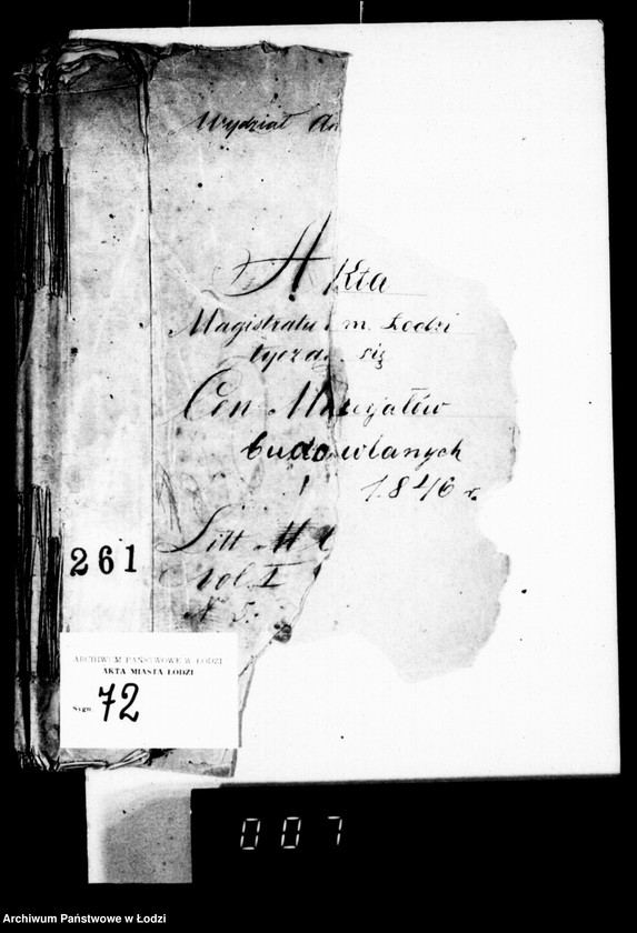 Obraz 4 z jednostki "Akta tyczące się materiałów budowlanych"