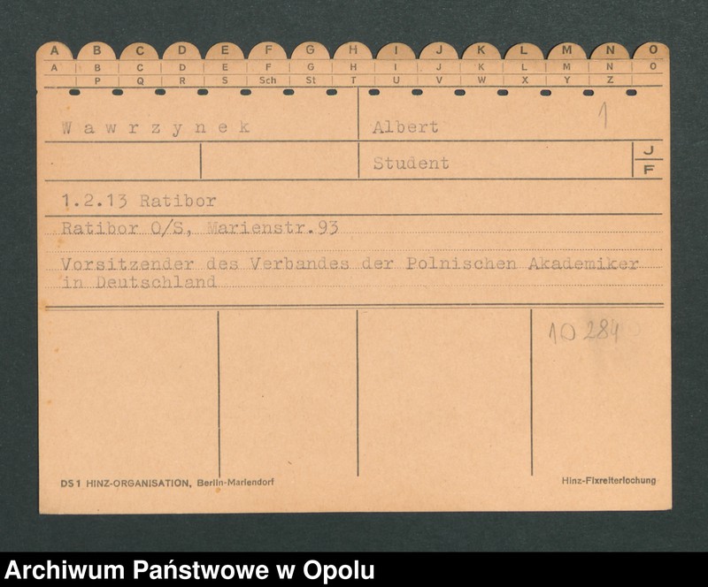Obraz 3 z jednostki "[Wawrzynek Albert, ur. 1.2.1913 Ratibor]"