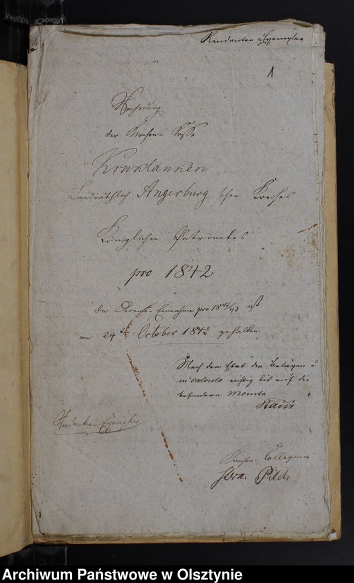 image.from.unit.number "Rechnung der Kirche zu Kruklanken"
