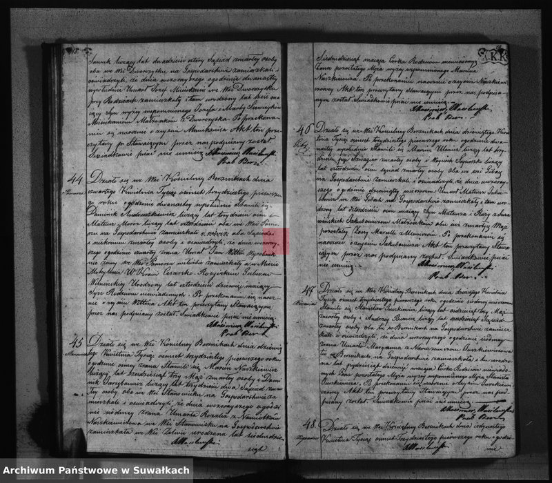 Obraz 13 z jednostki "Duplikat Aktów Stanu Cywilnego- Urodzonych, Zaślubionych i Zeszłych Katolików w Parafij Berznickiej z roku 1831."