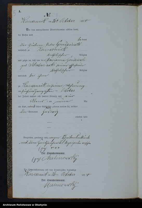 image.from.team "Urząd Stanu Cywilnego w Kurzętniku pow. nowomiejski"