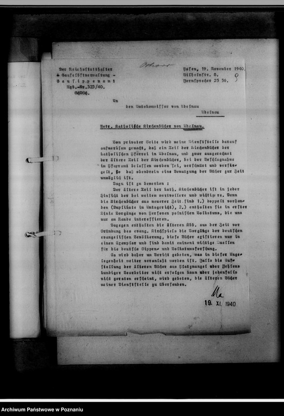 image.from.unit.number "Einziehungsprotokolle [ksiąg kościelnych] Kreis Ostrowo [Ostrów Wielkopolski]"