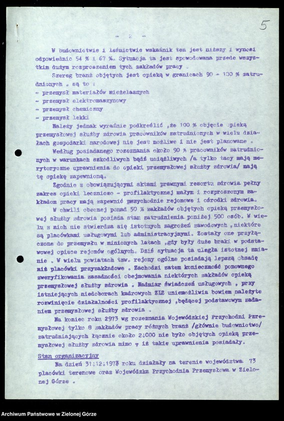 image.from.unit.number "Protokóły z posiedzeń Komisji Zdrowia, Ochrony Środowiska i Spraw Socjalnych Wojewódzkiej Rady Narodowej w Zielonej Górze; Nr 4 - 6; Tom 2 "