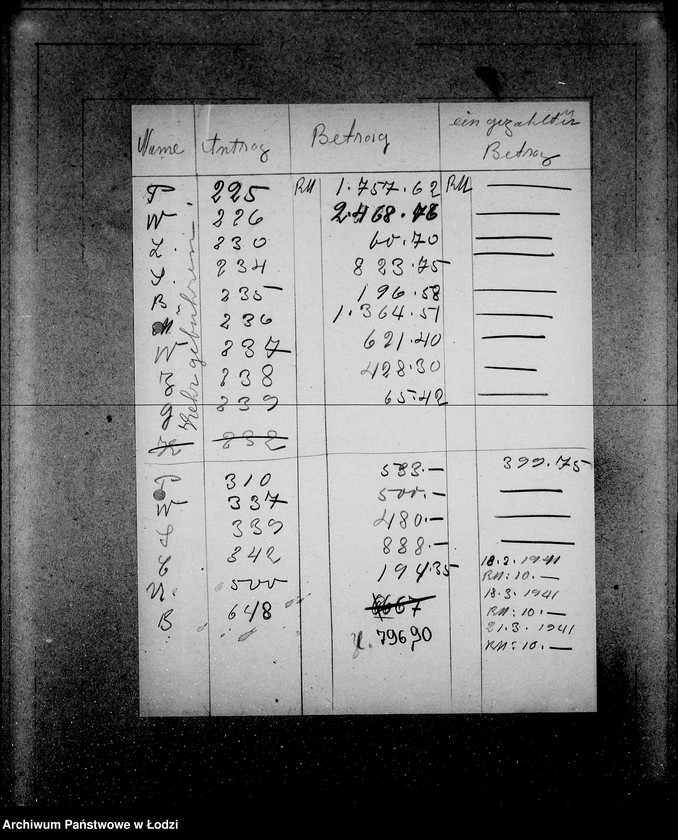 Obraz 15 z jednostki "Anordungen Getto V. von Biebow"