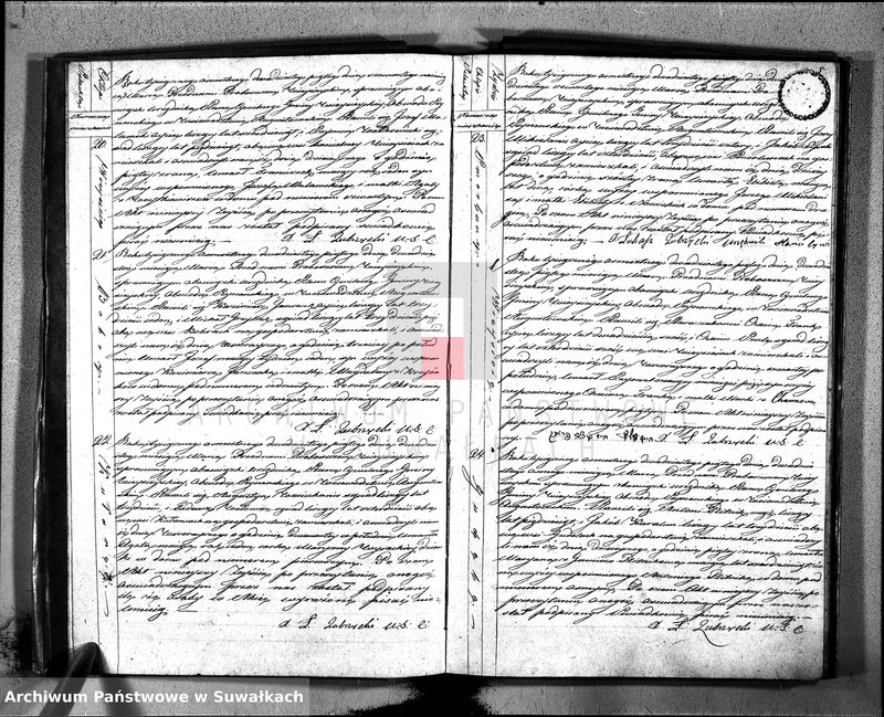 image.from.unit.number "Akta umarłych urzędnika stanu cywilnego gminy wieysieyskiey z 1825 roku"