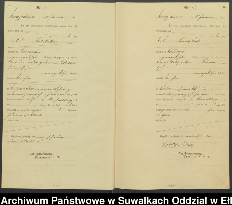 image.from.unit.number "Geburts-Haupt-Register des Königlich Preussischen Standes-Amtes Landgemeinde Marggrabowa Kreis Oletzko"