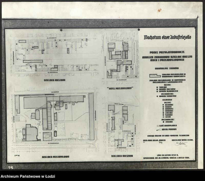 Obraz 7 z jednostki "Ogólny plan zabudowania miasta Łodzi - Analiza zabudowy dzielnic mieszkalnych i przemysłowych"