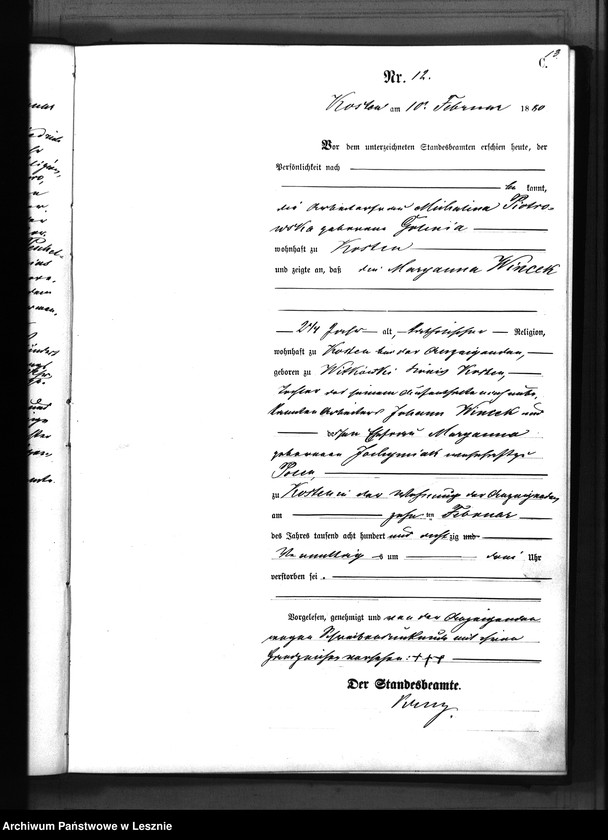 Obraz 16 z jednostki "[Księga zgonów - miasto]"