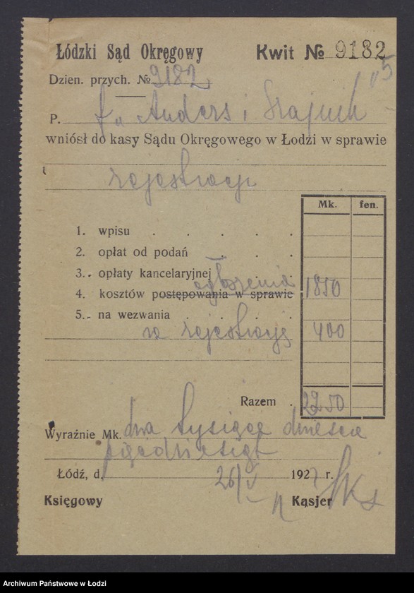 Obraz 7 z jednostki "Anders i Szajnik - pralnia chemiczna i farbiarnia garderoby"