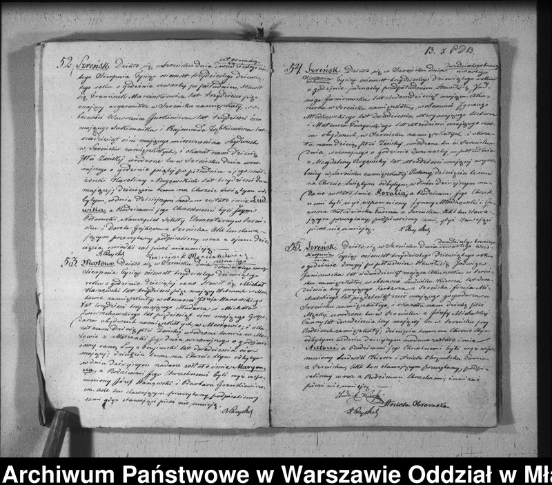 Obraz 15 z jednostki "Akta urodzeń, małżeństw i zgonów"