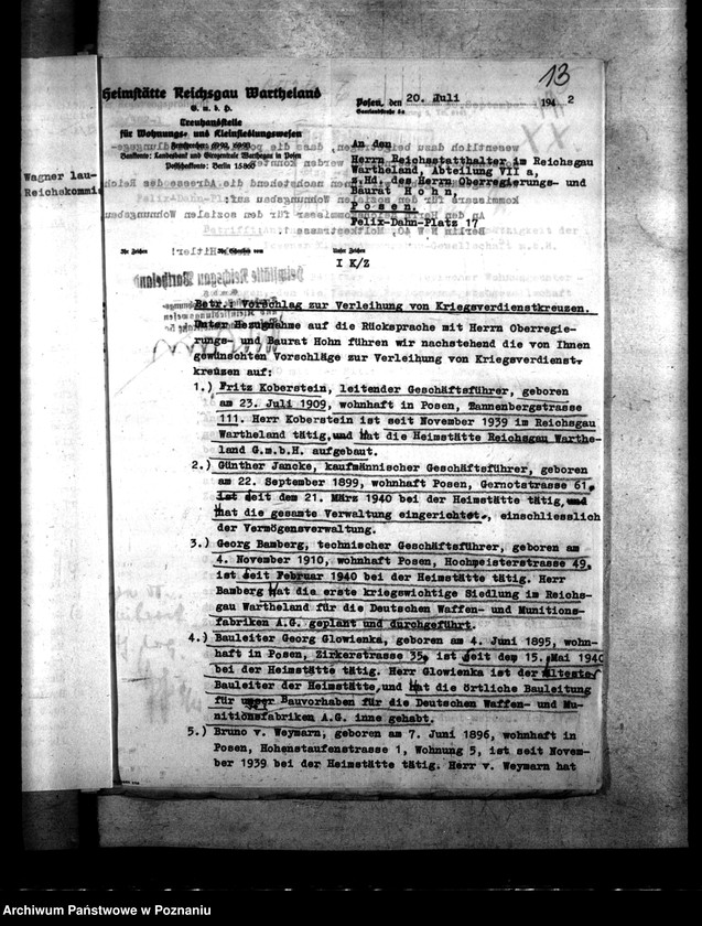 Obraz 19 z jednostki "Posener Kleinwohnungsbau- Gesellschaft mit beschränkter Haftung"