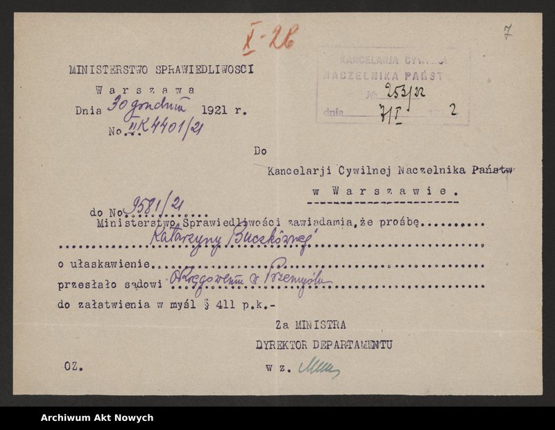 image.from.unit.number "Ułaskawienia z Małopolski - nieuwzględnione, dotyczące: zabójstw, kradzieży m. in w czasie inwazji rosyjskiej w 1914 r., dezercji, lichwy wojennej oraz handlu walutą, a także wykroczeń i rabunku na jesieni 1918 r. podczas rozruchów antyżydowskich (pow. Rzeszów)"