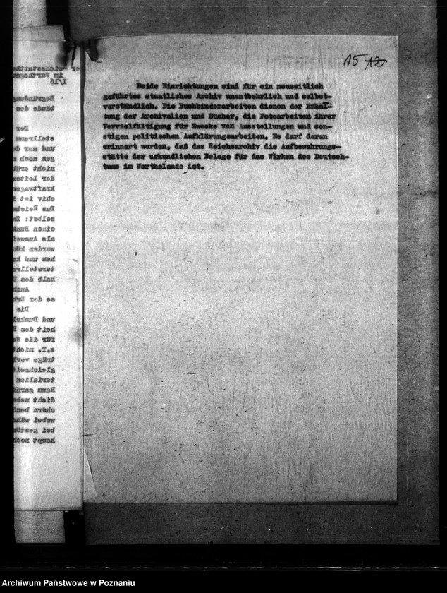 Obraz 19 z jednostki "Umbau des Reichsarchivs zu Posen"