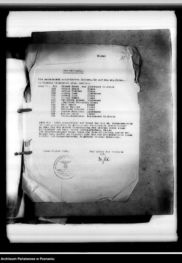 Obraz 15 z jednostki "Todesbescheinigungen I"