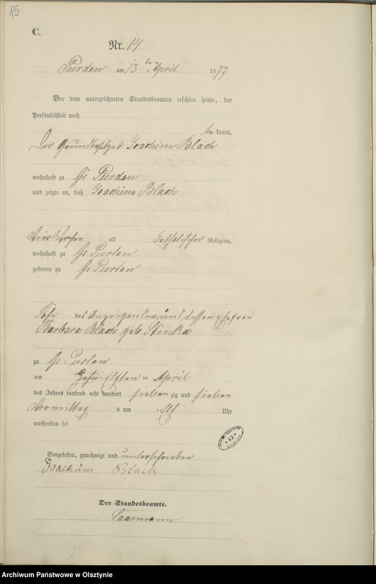 image.from.unit.number "Sterbe-Haupt-Register Nr 1 - 48"