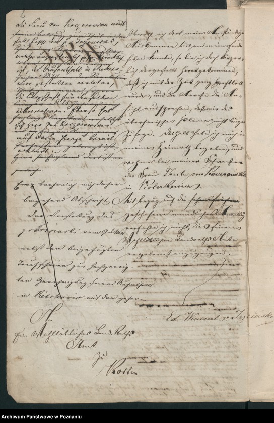 Obraz 6 z jednostki "A. betr. den polnischen Flüchtling Eduard, Vinzent von Trzciński"