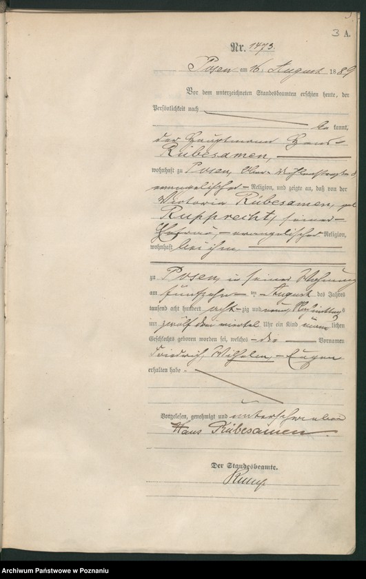 Obraz 6 z jednostki "Księga urodzeń t. IV"