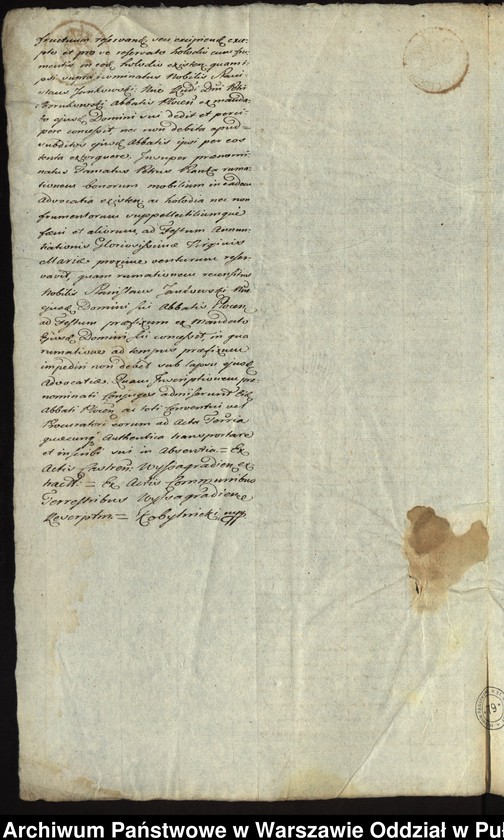 image.from.unit "Kopia ekstraktu z ks. ziem. wyszogrodzkich rezygnacji z 1581 roku mieszczan wyszogrodzkich Piotra Pianki i Urszuli Wodczanki z wójtostwa w Drwałach na rzecz opata Piotra Borukowskiego"