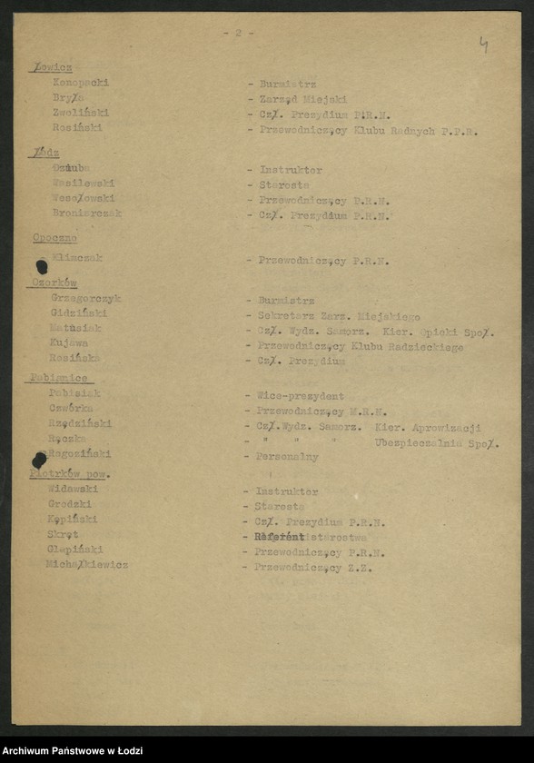 Obraz 5 z jednostki "Sprawozdania [z działalności, wykaz członków oraz składy Plenum i Egzekutywy Wydziału]"