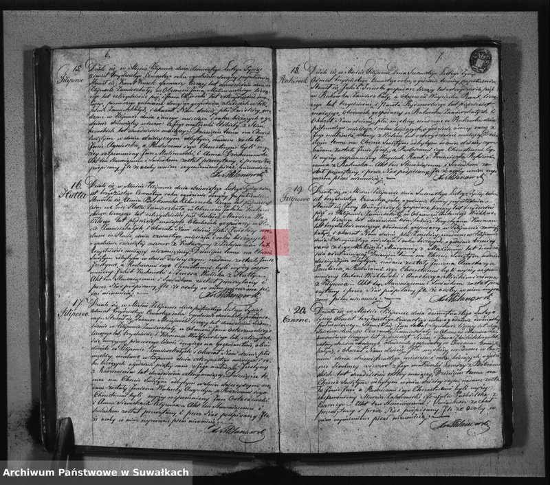 image.from.unit.number "Duplikat Aktów Urodzonych Zaślubionych i Zeszłych Urzędnika Stanu Cywilnego Parafij Filipowskiey z Roku 1834-go"